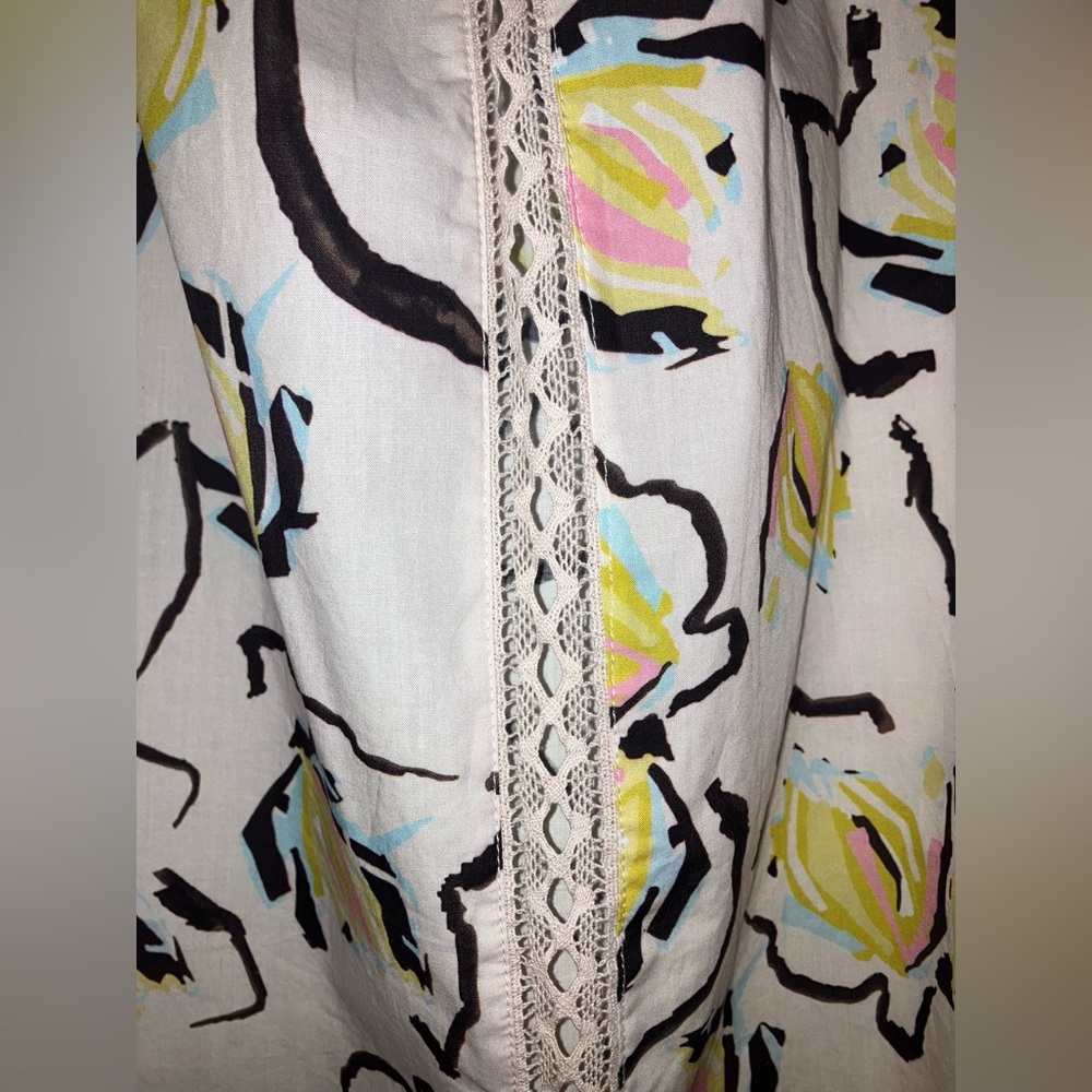 Women’s XL Velvet by Graham & Spencer Puff Sleeve Zoey print Blouse - Picture 13 of 15